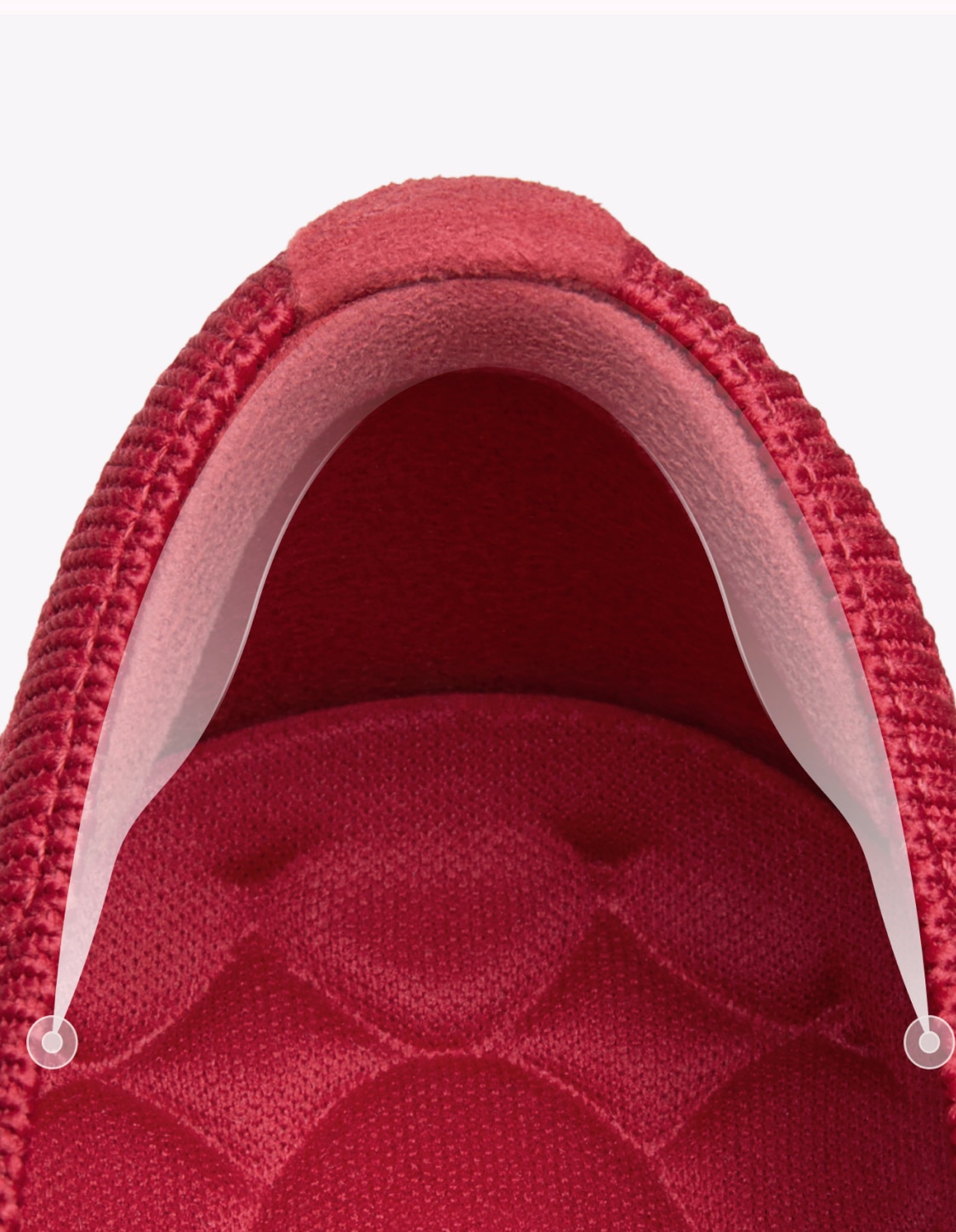 Round-Toe Lace-up Flats (Camora), RUBY RED, EU35 | VIVAIA